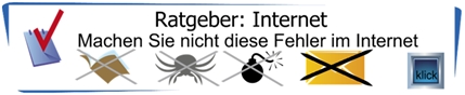 ratgeber internet - fehler vermeiden